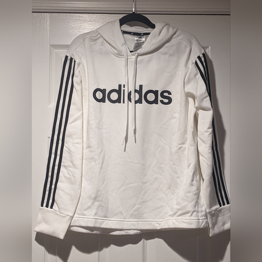 New With Tags Adidas Women's Medium White Pullover Hoodie